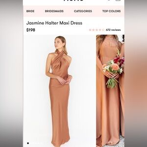 Show me your mumu copper Halter Dress
